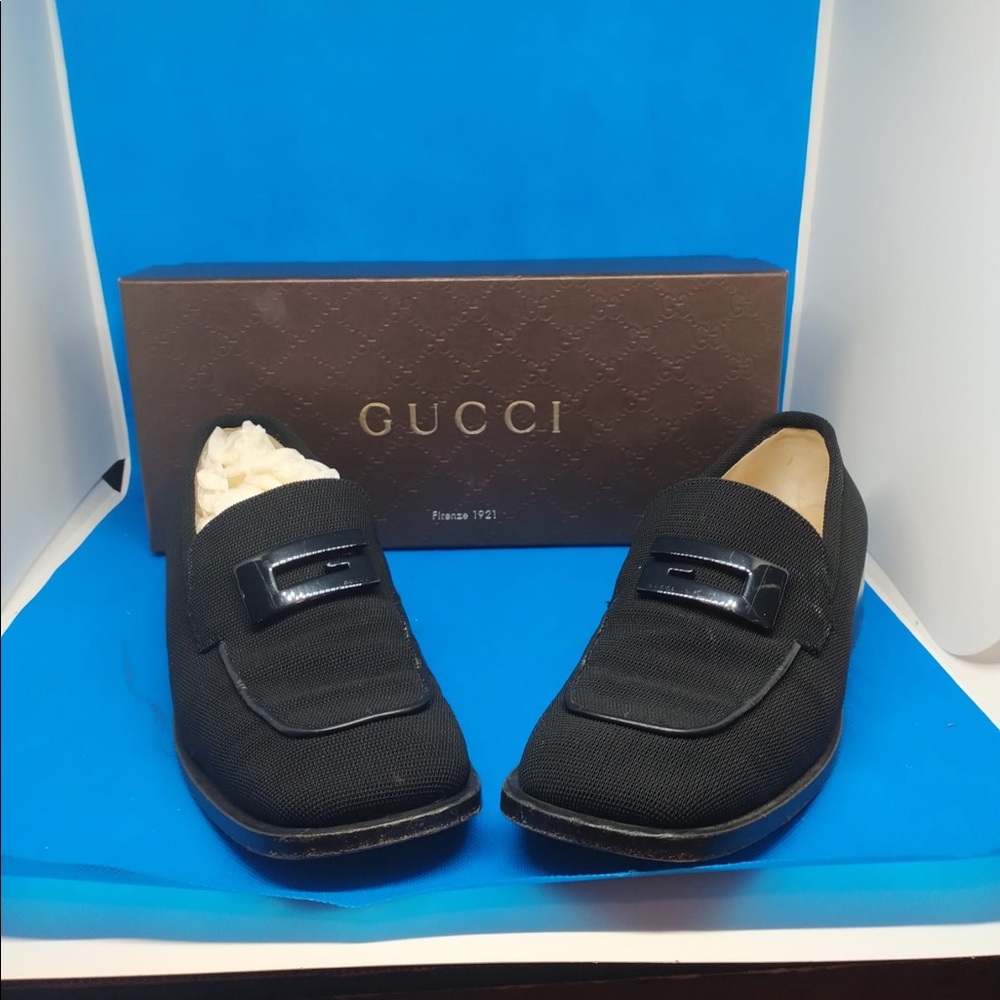 Gucci vintage black loafer 37